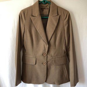 Cassis Mole Brown Wool Suit Jacket